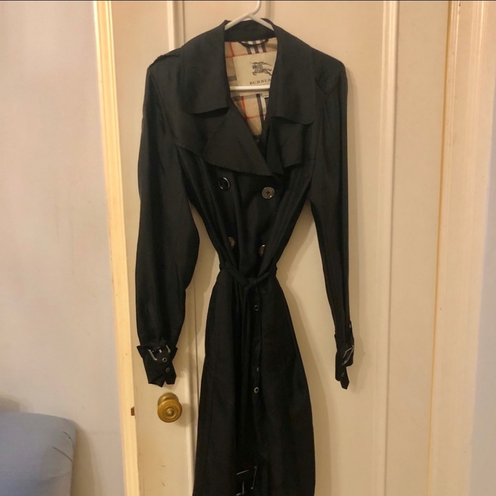 Burberry silk trench coat